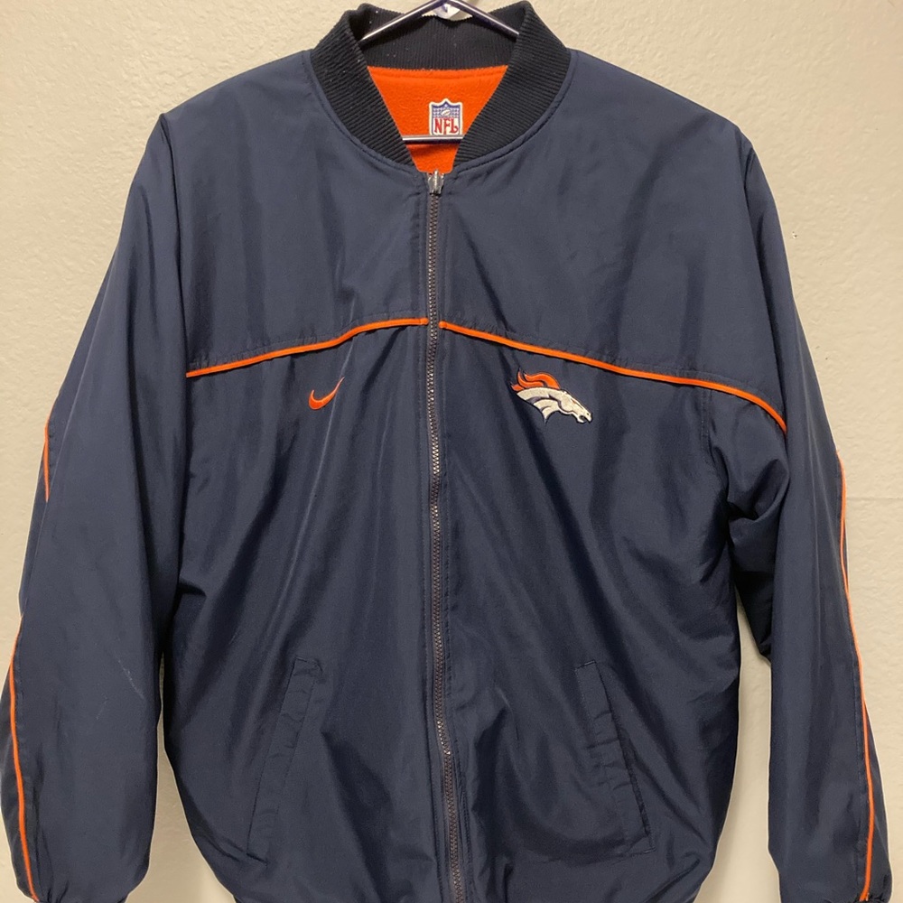 Denver Broncos Reversible jacket. Size Large